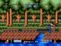 une photo d'Ã©cran de Double Dragon sur Sega Megadrive